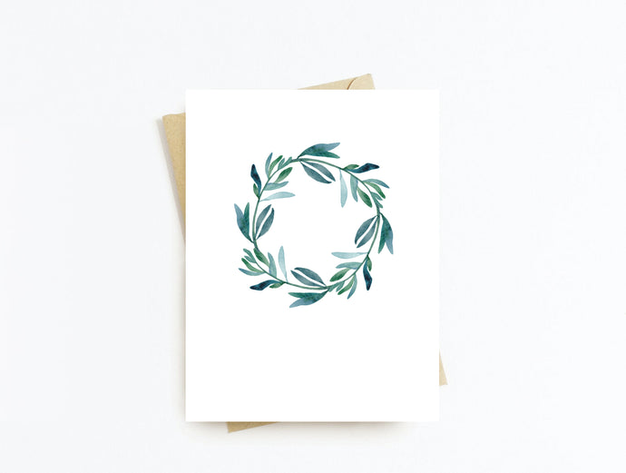 Eucalyptus Wreath Greeting Card