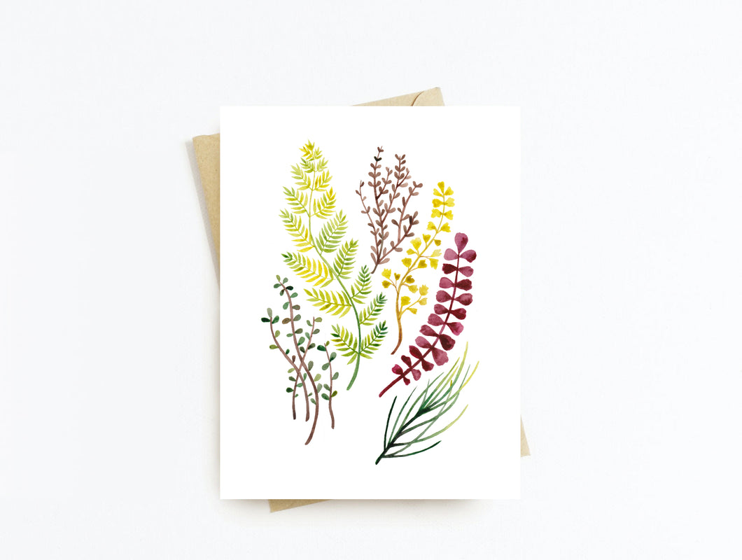 Foliage Greeting Card