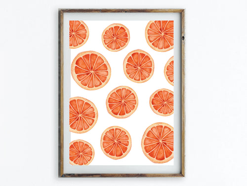 Orange Slice Print - 5x7