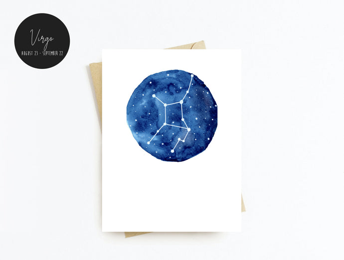 Virgo Zodiac Greeting Card