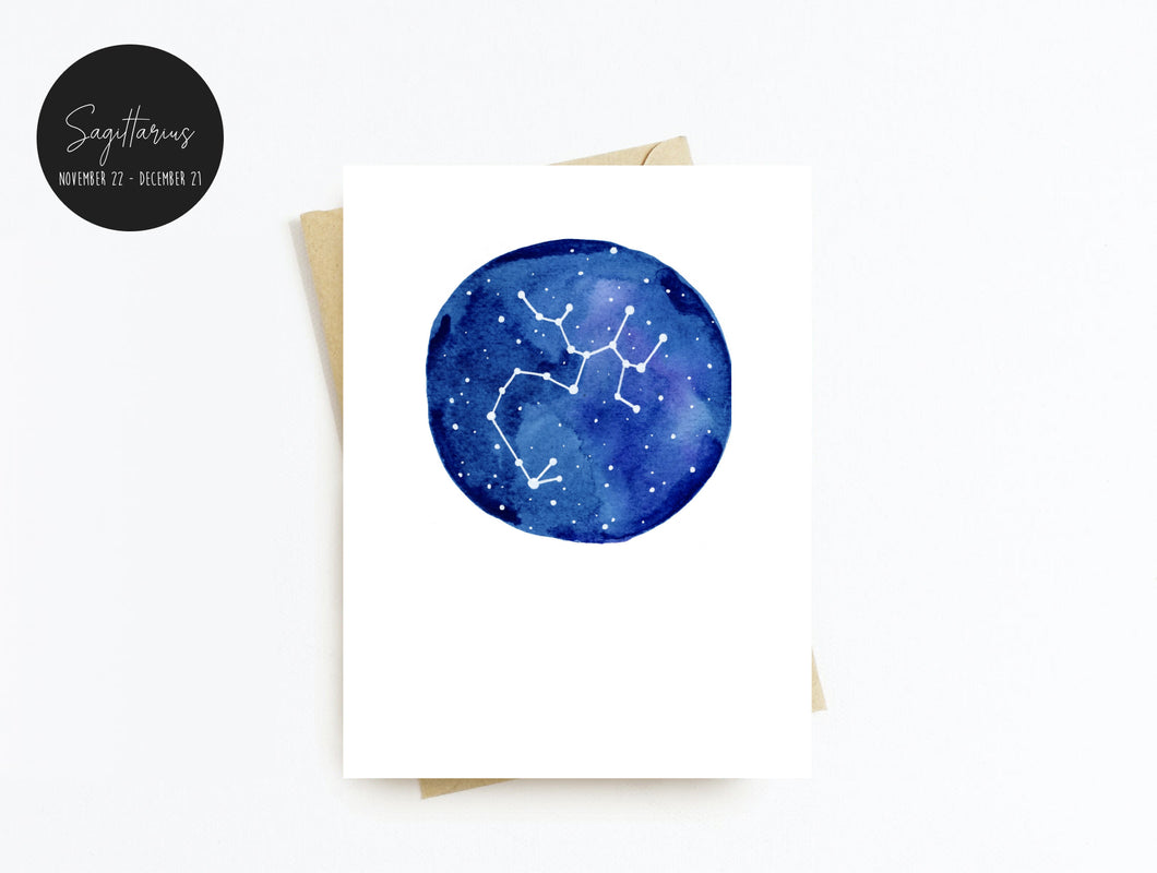 Sagittarius Zodiac Greeting Card