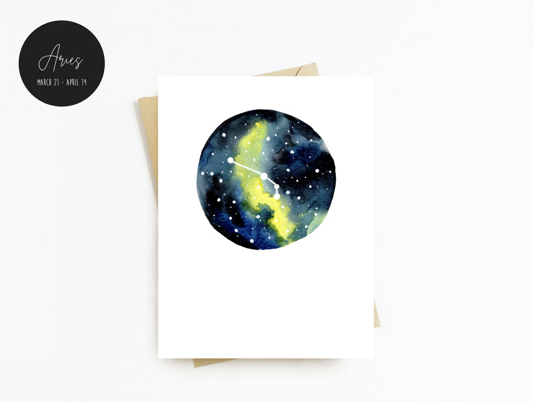 Aries Zodiac Greeting Card